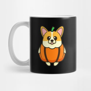 Halloween Corgi Pumpkin Costume Retro Colorful Mug